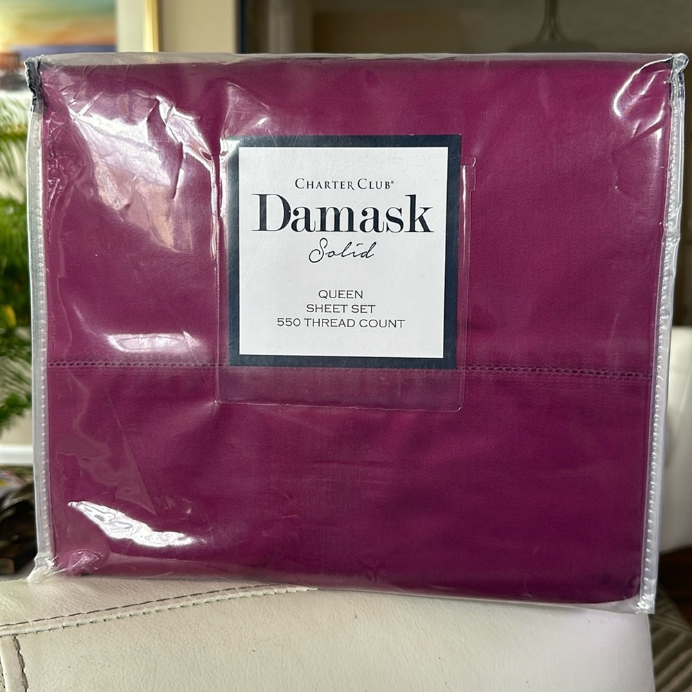 New Charter Club Damask Collection Sheet Set